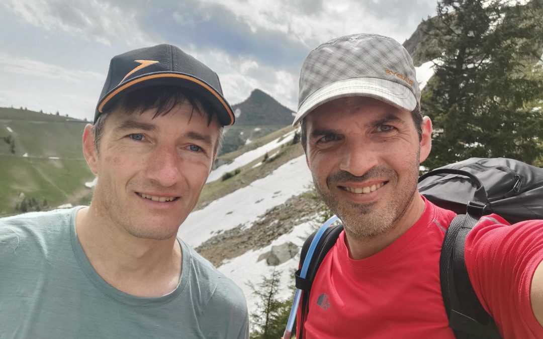 Mit Kurt beim Rochers de Naye