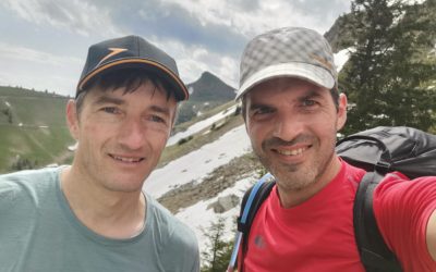 Mit Kurt beim Rochers de Naye