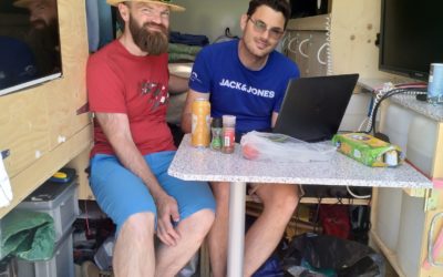 La pause de midi, un peu en retard….