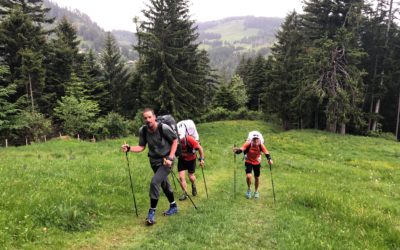 on arrive sous la pluie