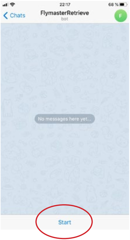 Register in the mobile application